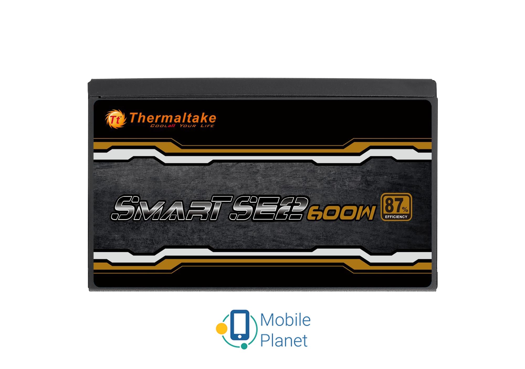 Thermaltake Smart SE2 600W (PS-SPS-0600MNSAWE-1) EU Максимальна потужність, Вт: 600;