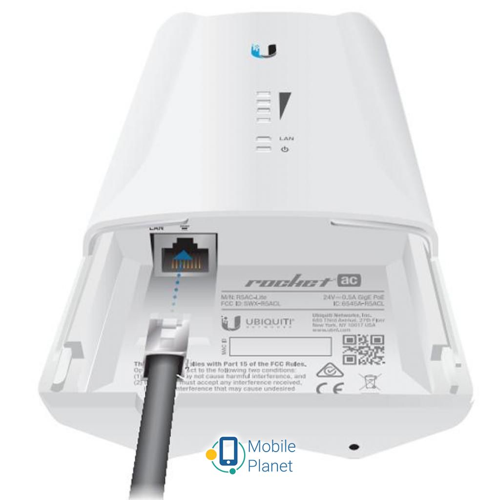 Точка доступу Wi-Fi Ubiquiti R5AC-Lite (UA) Робоча частота 5 ГГц