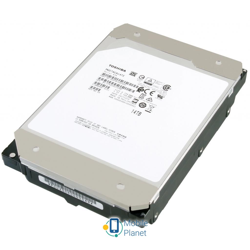 TOSHIBA 3.5'' 14TB 256MB 7.2K RPM SATA 6Gb/s (MG07ACA14TE) (UA) Форм-фактор: 3,5 ; Інтерфейс: SATA III;