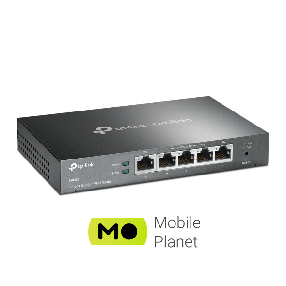 TP-Link ER605 (UA) Тип: мультисервісний шлюз; Тип