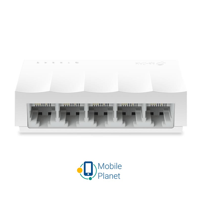 TP-Link LS1005 (5хFE, пластик) (UA) Порти 10 / 100 / 1000 Мбіт / с: немає;
