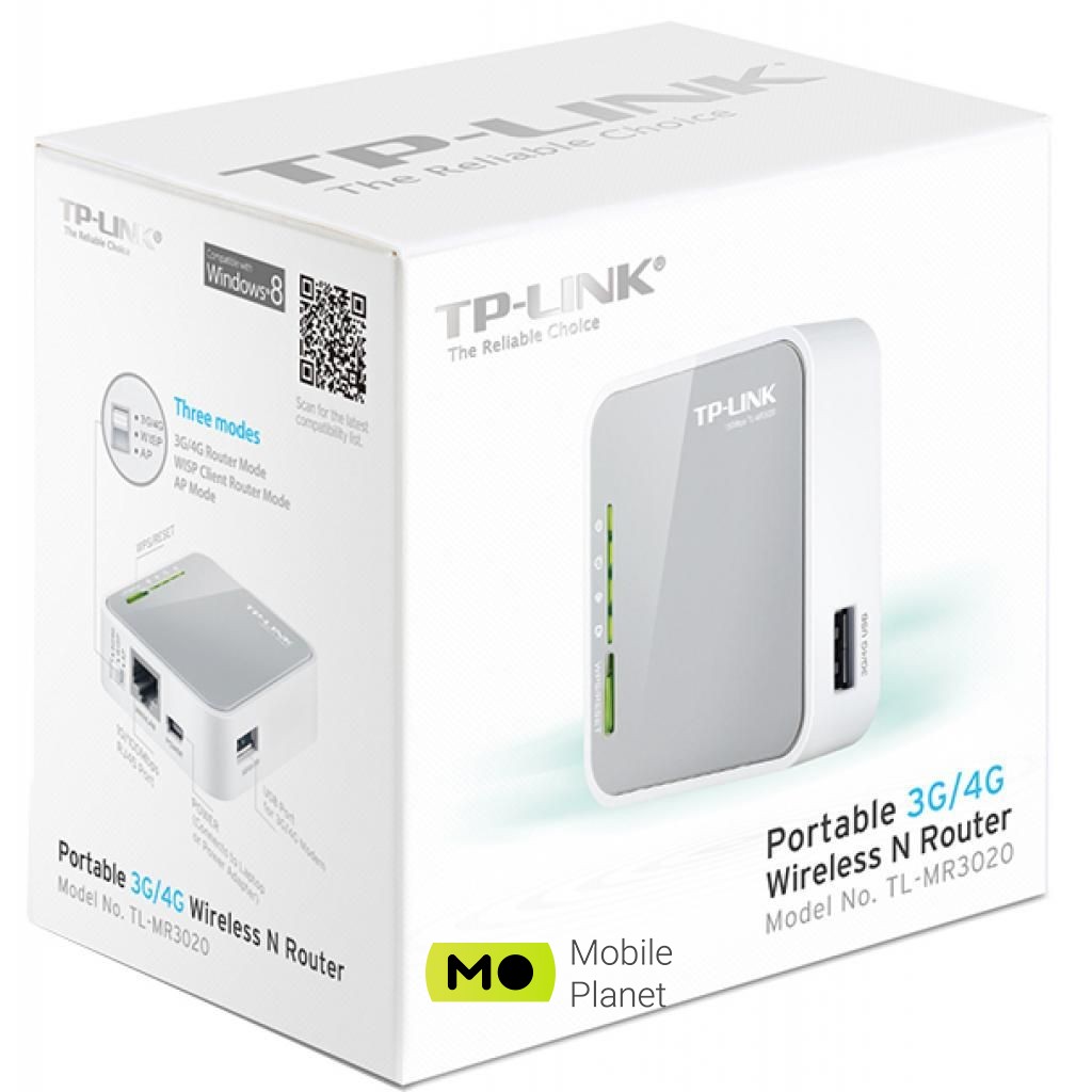 TP-Link TL-MR3020 (UA) Режими роботи: точка доступу, Wi-Fi