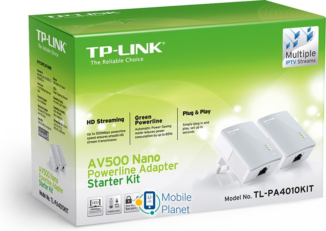 TP-LINK TL-PA4010KIT Призначення: зовнішня;