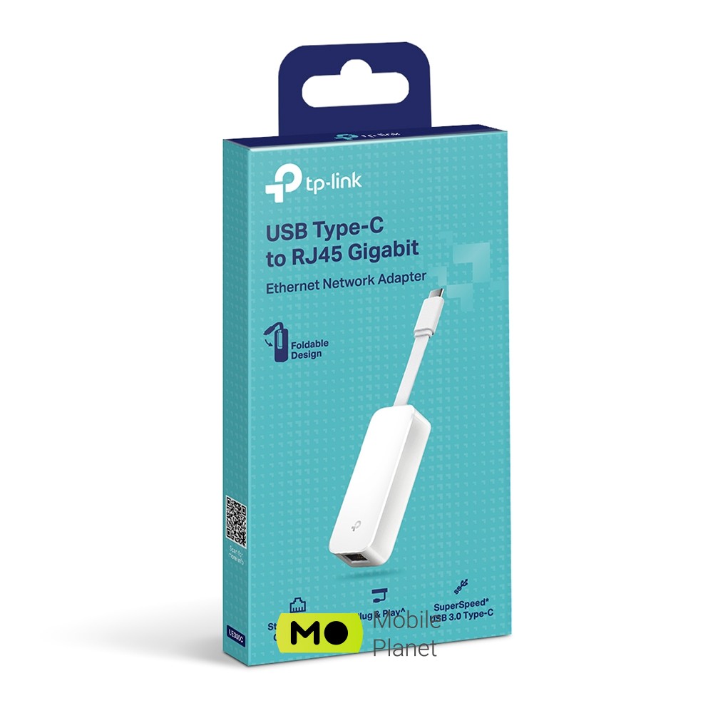 TP-Link UE300 USB type-C to GE (UE300C) (UA) Додат. порти та роз'єми USB Type-C
