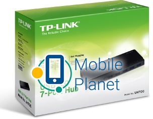 TP-LINK UH700 USB 3.0 7-Port Hub Розміри 6,5 х 2,6 х 0,7 в. (165 х 65,5 х 17,5
