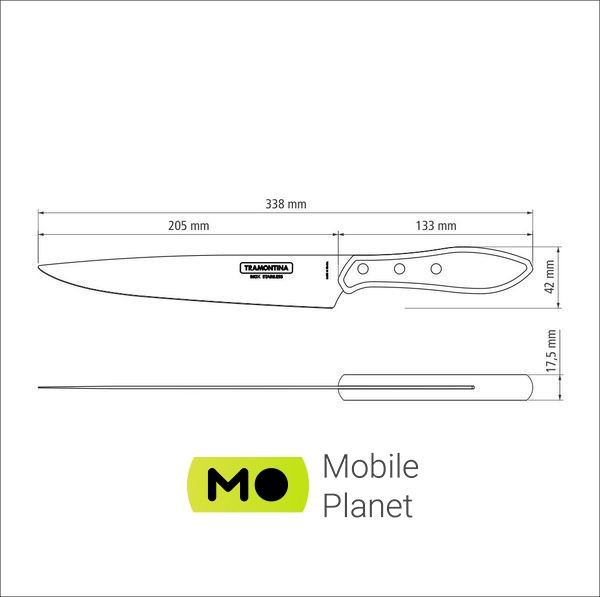 Tramontina Barbecue Polywood, 203 мм (21190/178) (UA)