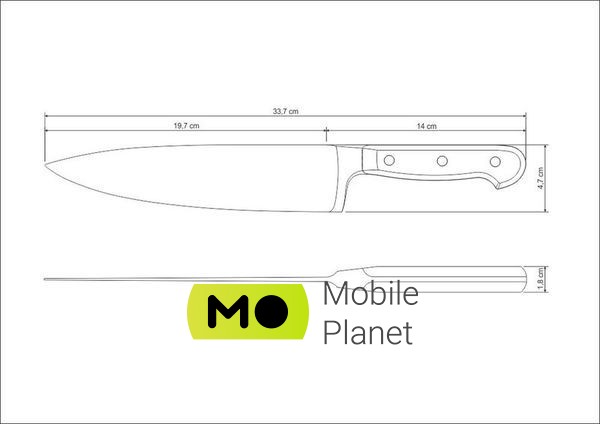 Tramontina CENTURY, 203 мм (24011/108) (UA) Довжина леза, мм 203