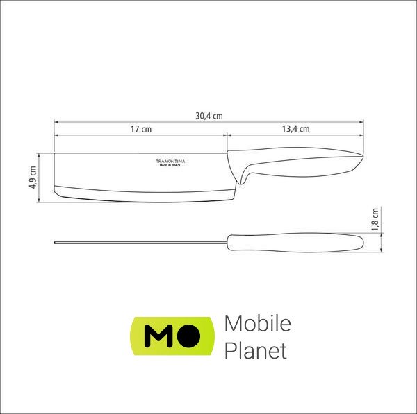Tramontina PLENUS, 178 мм (23444/107) (UA) Назначение Поварской/Шеф