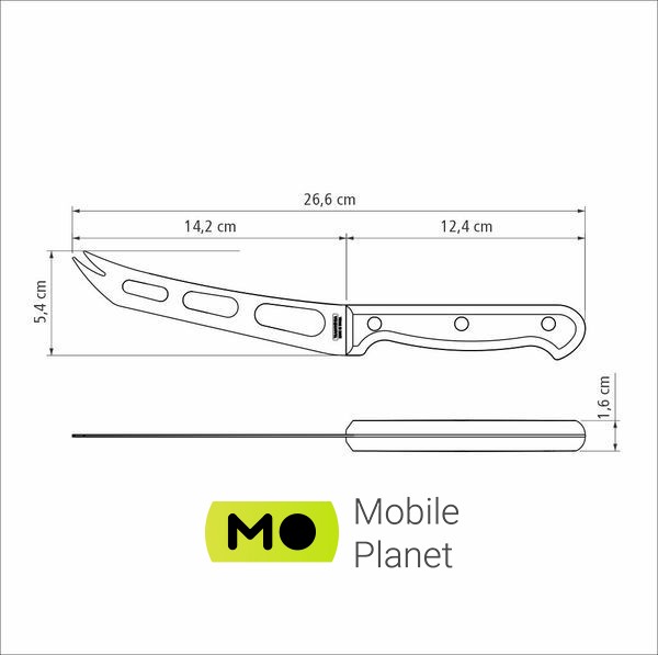 Tramontina ULTRACORTE, 152 мм (23866/106) (UA) Матеріал леза Нержавіюча сталь AISI 420
