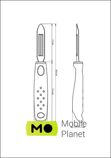 Трамонтіна Утиліта (25627/100) (UA) Тип леза: вертикальне; Матеріал
