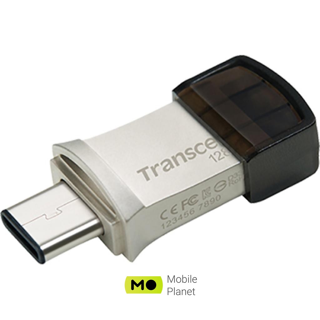 Transcend 128GB JetFlash 890 Silver USB 3.1 / Type-C (TS128GJF890S) (UA) Тип: Класичні, Високошвидкісні;