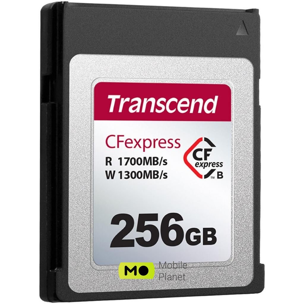 Transcend 256GB CFExpress 820 Type B (TS256GCFE820) (UA) Тип карты памяти: CFExpress; Объем