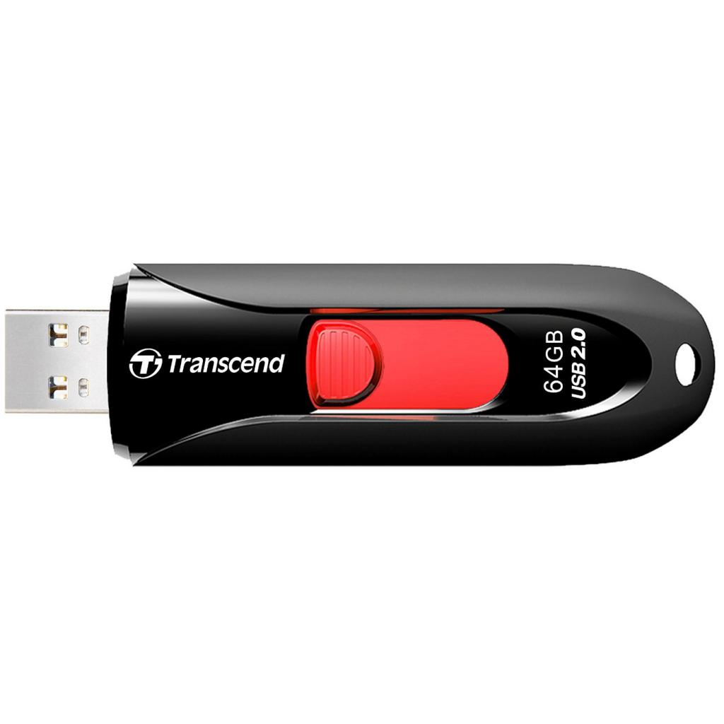 Transcend 64GB JetFlash 590 USB 2.0 (TS64GJF590K) (UA) Тип: Класичні, С висувним USB;