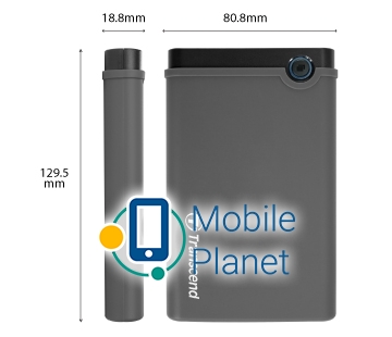 Transcend Корпус для 2.5 HDD/SSD Rubber (TS0GSJ25CK3) У комплекті Transcend входять