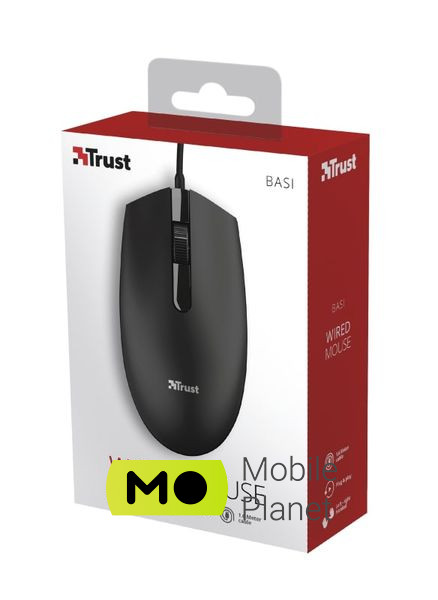 Trust Basi USB Black (24271_TRUST) (UA) Тип маніпулятора: миша;