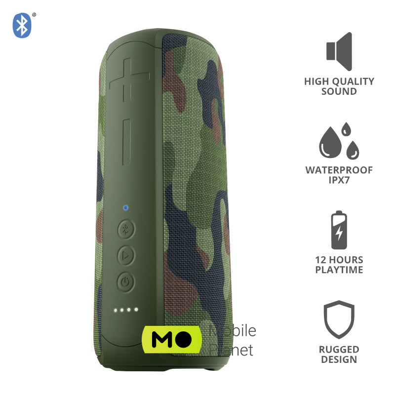 Trust Caro Max Powerful Bluetooth Speaker (Camo) (23960) (UA) Входи AUX (3.5 мм); SD-карта