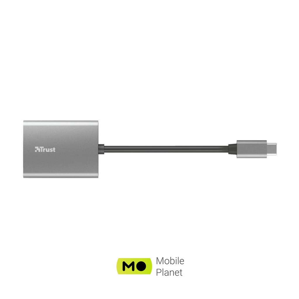 Trust Dalyx Fast USB-С Card reader (24136) (UA) Тип: зовнішній USB C; Сірий колір;