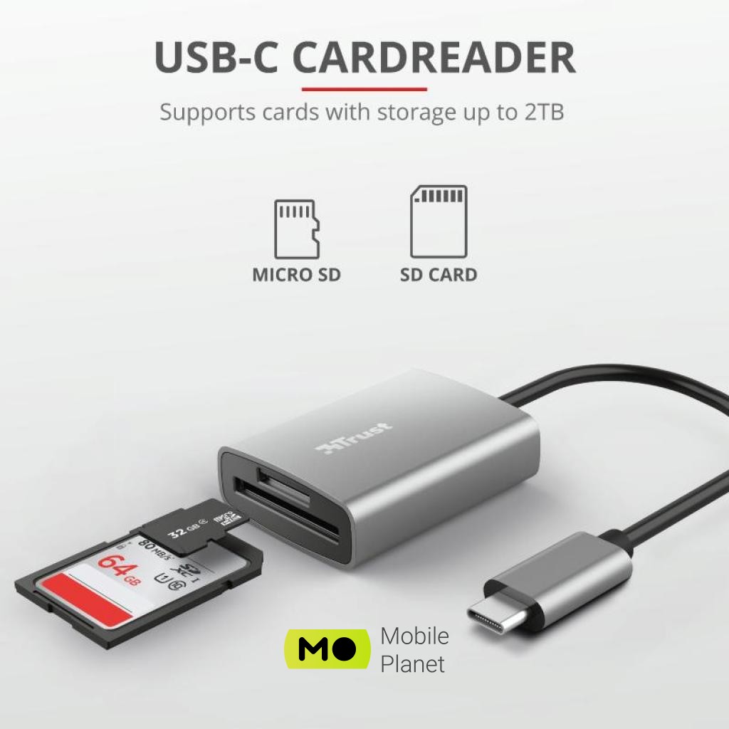 Trust Dalyx Fast USB-С Card reader (24136) (UA)