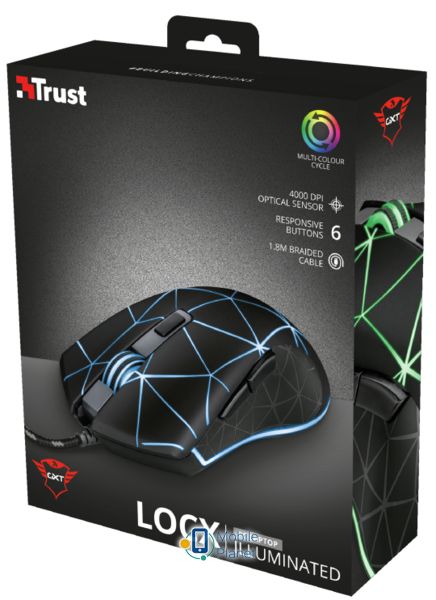 Trust GXT 133 Locx Gaming Mouse (22988) (UA) тип з'єднання  ending 