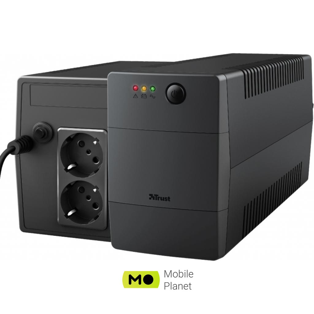 Trust UPS Paxxon 800VA UPS 2 Outlets (23503) (UA) Розмір, мм (ШхГхВ) 300 x 142 x 101 мм
