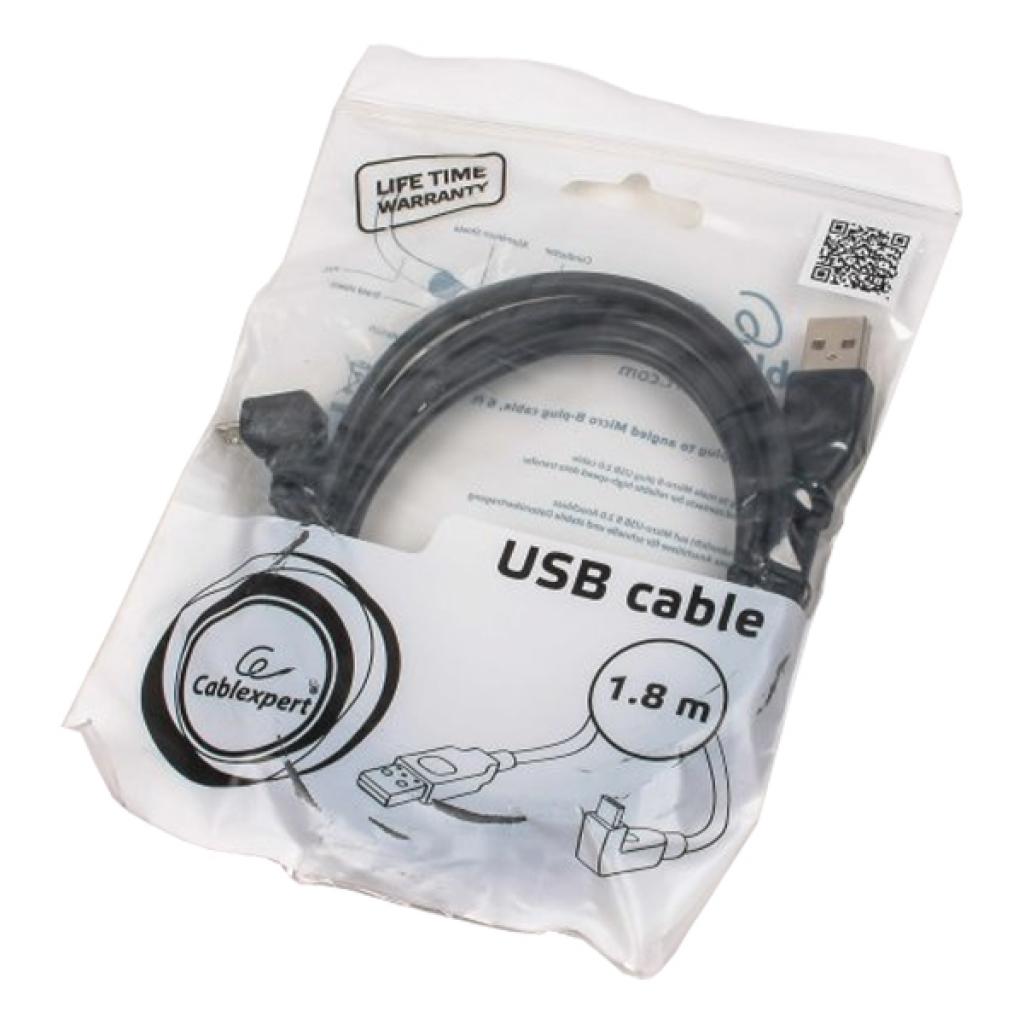 USB 2.0 AF to Micro 5P 1.8m Cablexpert (CCP-mUSB2-AMBM90-6) Тип: кабель; Тип Вход: USB 2.0; Тип