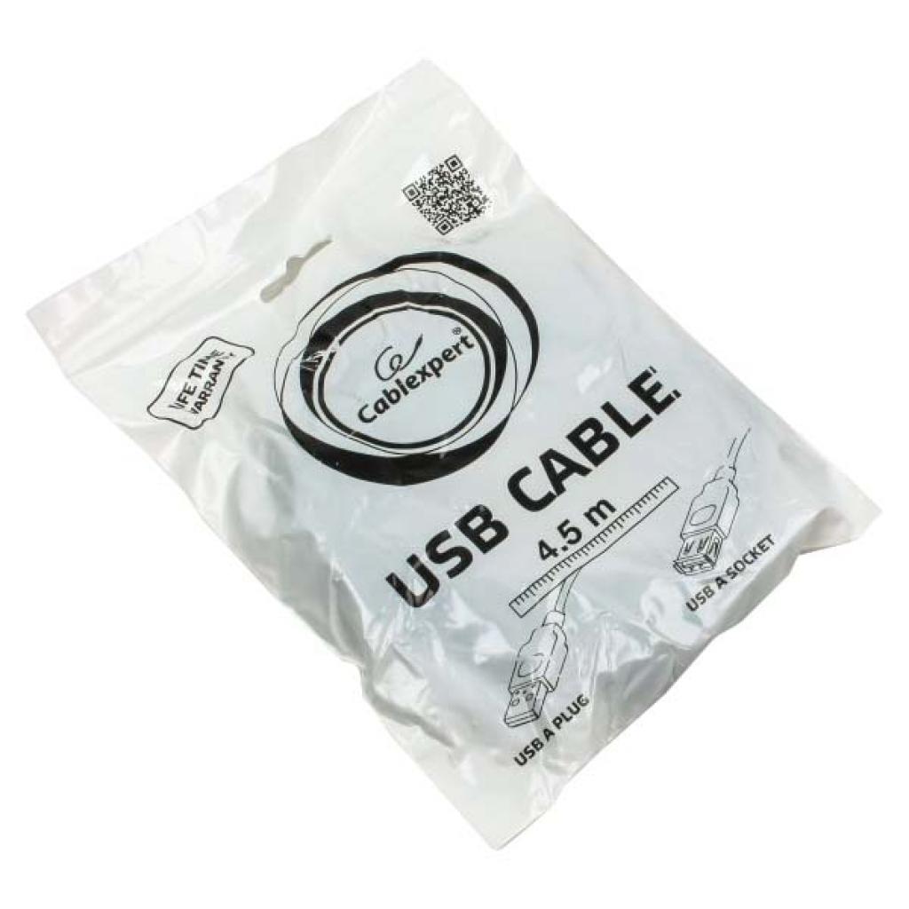 USB 2.0 AM/AF 4.5m Cablexpert (CCP-USB2-AMAF-15C) Тип: кабель; Тип Вхід: USB 2.0; Тип