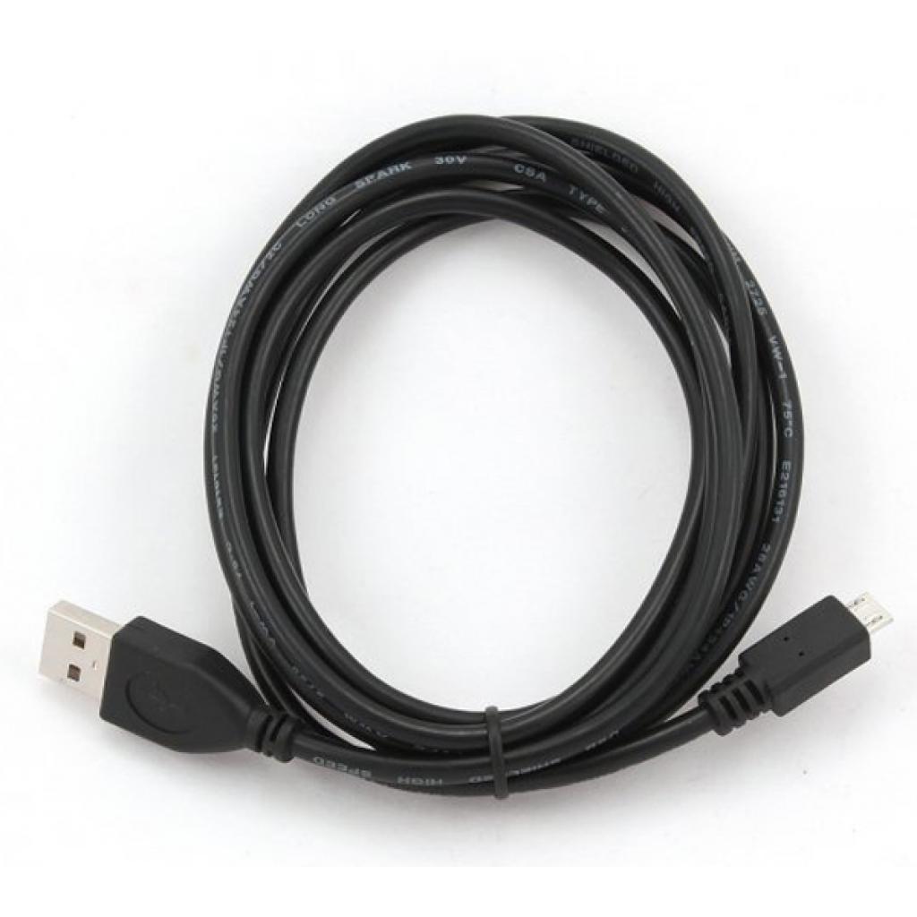 USB 2.0 AM to Micro 5P 3.0m Cablexpert (CCP-mUSB2-AMBM-10) вихід  MICRO USB <==> Довжина == 3 M 