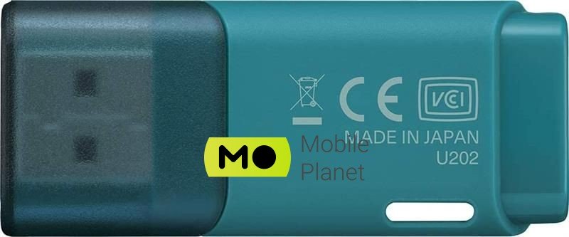 USB 32GB Kioxia TransMemory U202 Blue (LU202L032GG4) (UA) Об'єм пам'яті 32 ГБ