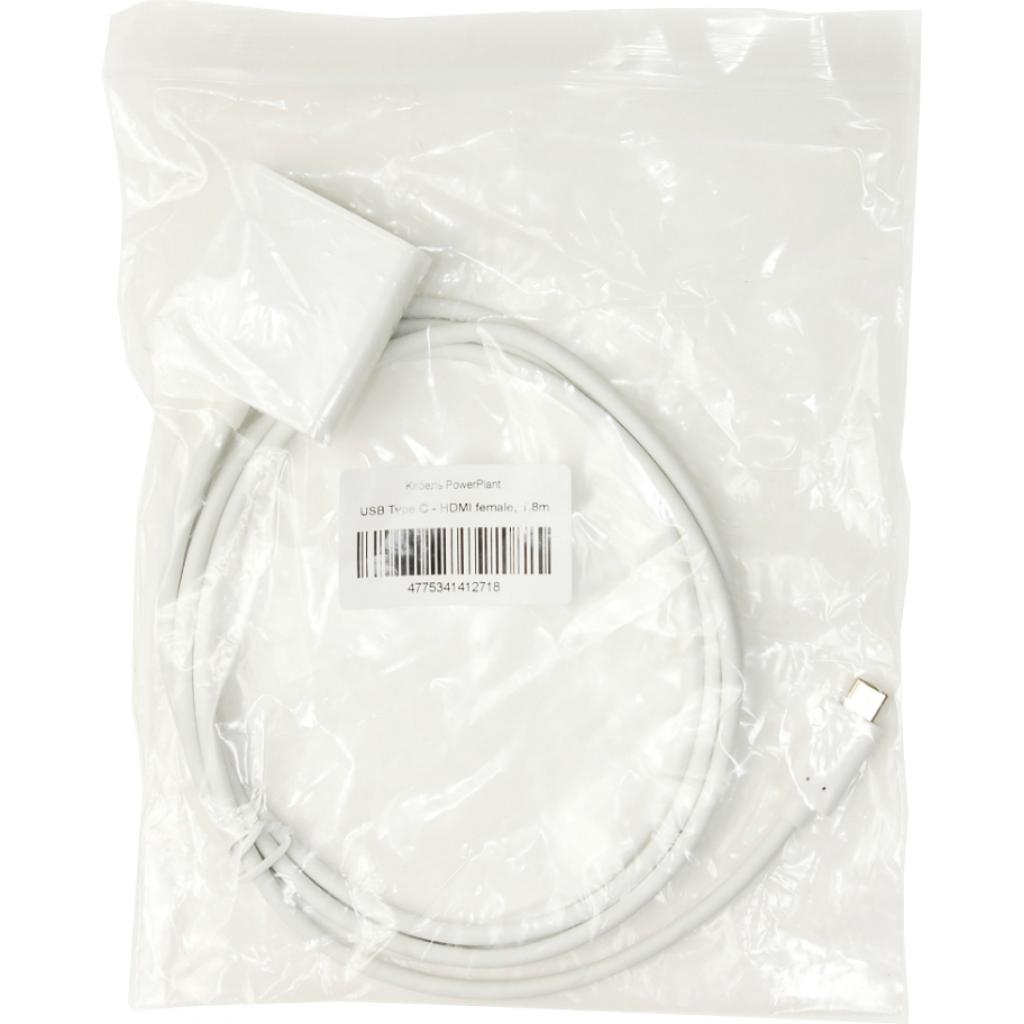USB Type C to HDMI F 1.8m PowerPlant (KD00AS1271) (UA) Виробник PowerPlant