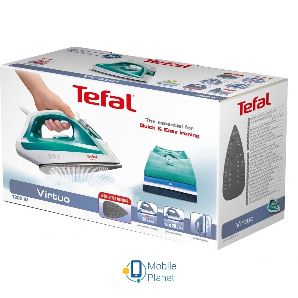 Праска TEFAL FV1710 Тип: праска з подачею пара;