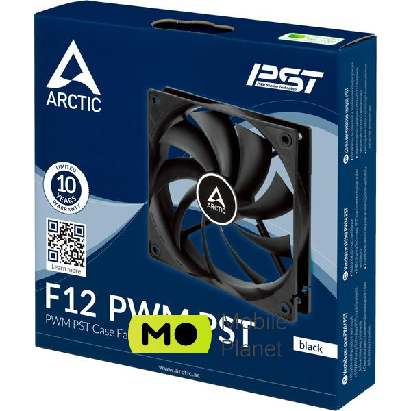 Вентилятор ARCTIC F12 PWM PST Black (ACFAN00200A) (UA) Размеры 120 x 120 x 25 мм