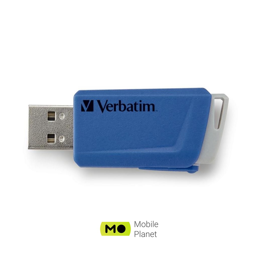 Verbatim 2x32GB Store n Click Red/Blue USB 3.2 (49308) (UA) Материал корпуса пластик