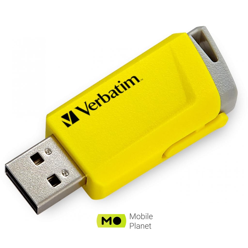 Verbatim 3x16GB Store n Click Red / Blue / Yellow USB 3.2 (49306) (UA) Тип: Високошвидкісні; Обсяг