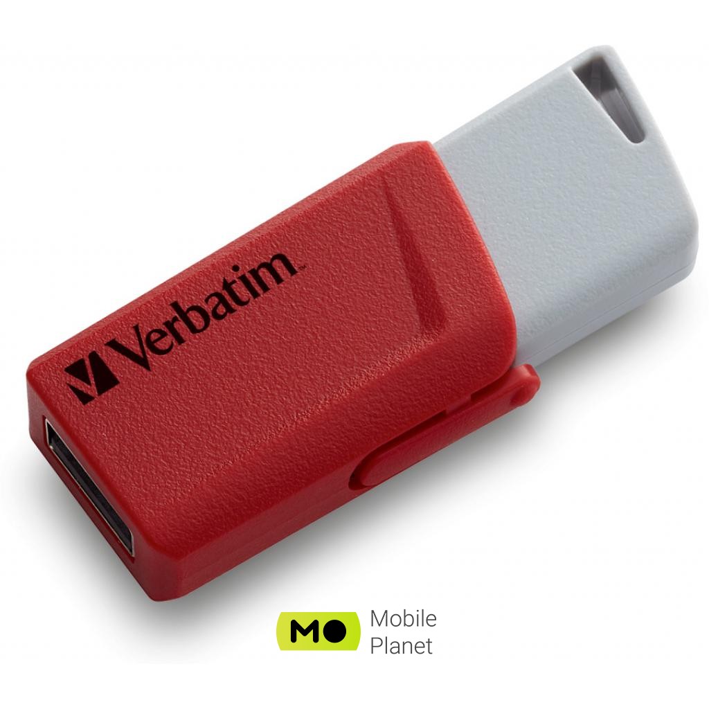 Verbatim 3x16GB Store n Click Red / Blue / Yellow USB 3.2 (49306) (UA) Максимальна швидкість читання 80 Мбайт/сек
