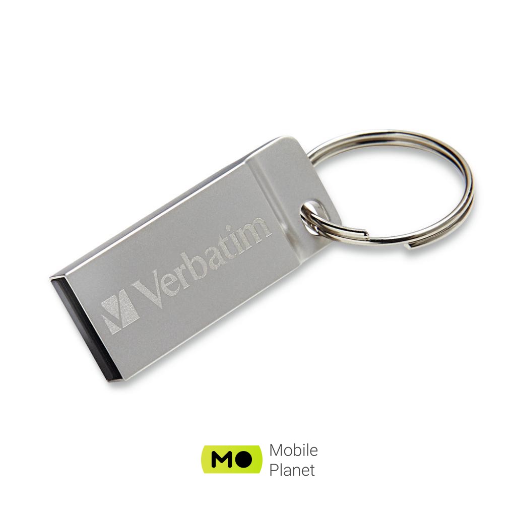 Verbatim 64GB Metal Executive Silver USB 2.0 (98750) (UA) Інтерфейс USB 2.0
