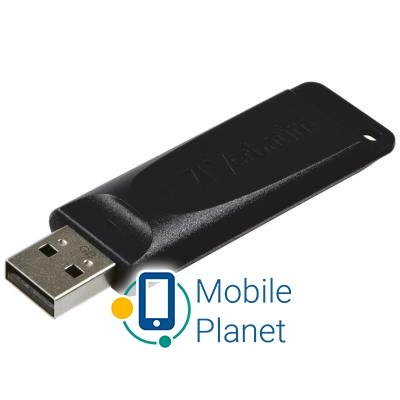 Verbatim 64GB Slider Black USB 2.0 (98698) Объем памяти 64 Gb