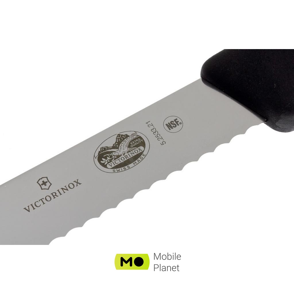 Victorinox Fibrox Bread Knife 21 см Black (5.2533.21) (UA) Материал клинка нержавеющая сталь