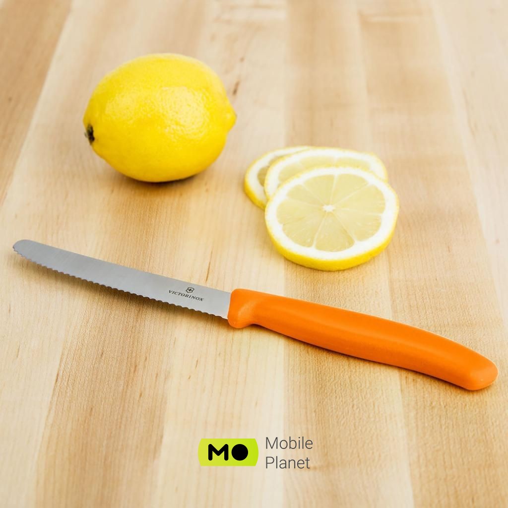 Victorinox SwissClassic для нарізки 8 см, хвилясте лезо, помаранчевий (6.7636.L119) (UA) Тип ножа Класичний