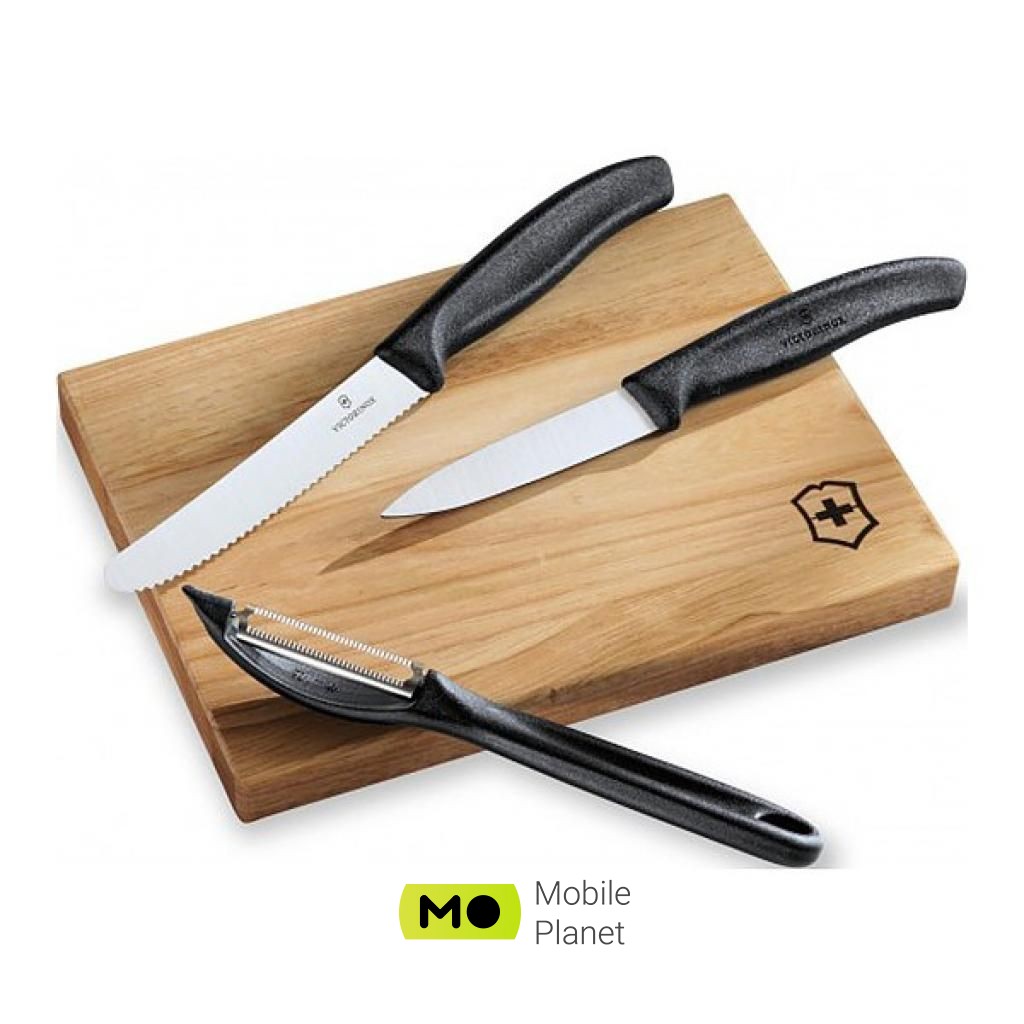 Victorinox SwissClassic из 3 предметов Черный с овощечисткой (6.7113.31) (UA)
