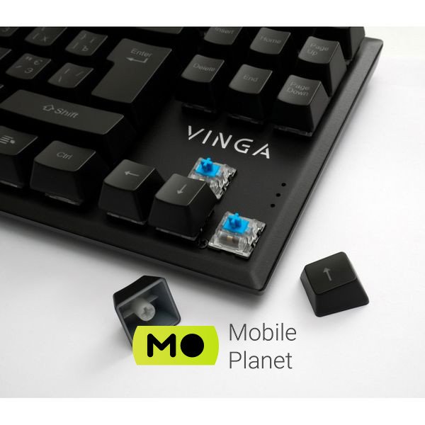 Vinga KBGM-110 87 key LED Blue Switch USB Black (KBGM-110 Black) Тип: ігрова; Призначення: для ПК;