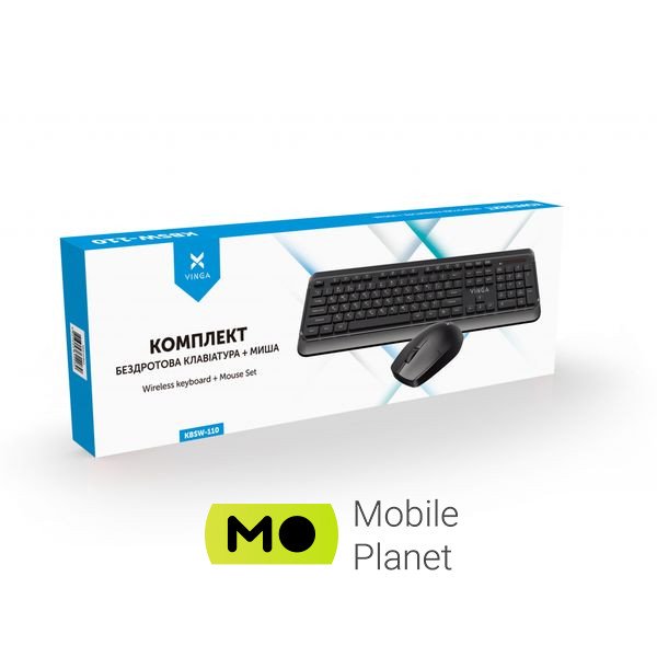 Vinga KBSW-110 Black Интерфейс подключения USB, радио