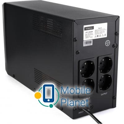 Vinga LCD 2000VA metall case (VPC-2000M) (UA) потужність, vt  1200 Вт 