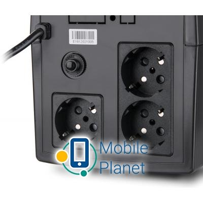 Vinga LED 1500VA plastic case (VPE-1500P) (UA) Кількість батарей  2 <
