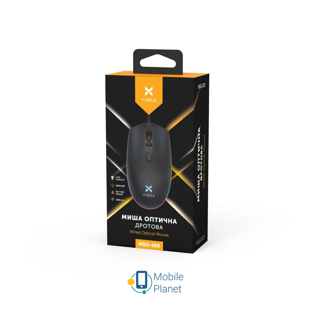 Vinga MSG-100 Black (UA) Тип: Геймерські, дротові;