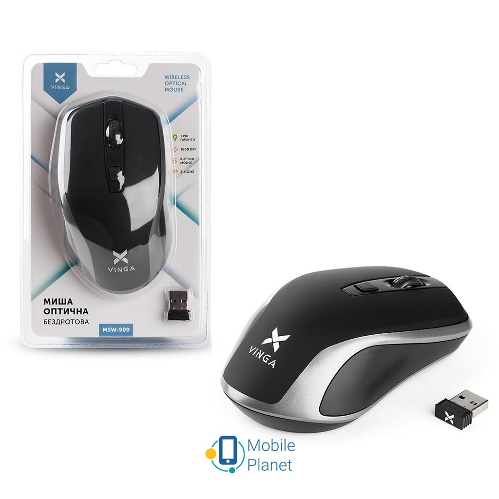 Vinga MSW-909 Silent black-grey (UA) Мета  для ноутбука для комп'ютера 