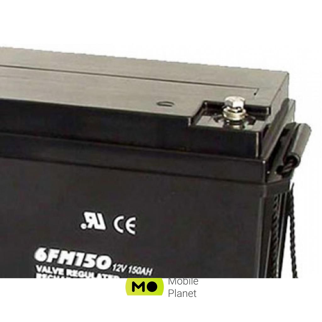 Vision FM 12V 150Ah (6FM150E-X) (UA) Ємність: 150 Ач; Розмір: 482 x 170 x 240;