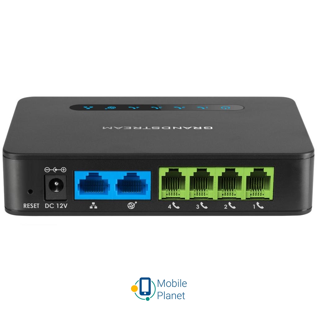 VoIP-шлюз Grandstream HT814 (UA) FXS порти: 4; Ethernet порти: 4 x 10 / 100 / 1000;