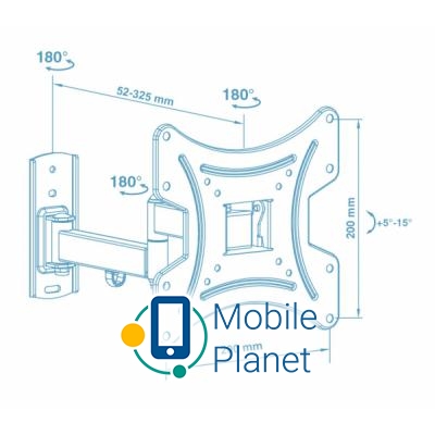 Walfix R-343B Тип: поворотно-похилий;