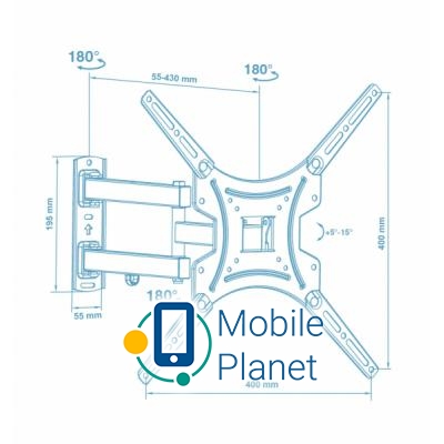 Walfix R-383B (UA) Тип: поворотно-наклонный;
