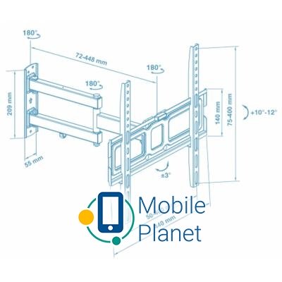 Walfix R-401B Тип: поворотно-похилий;